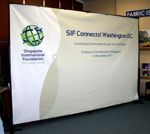 Singapore International Foundation Fabric Backdrop