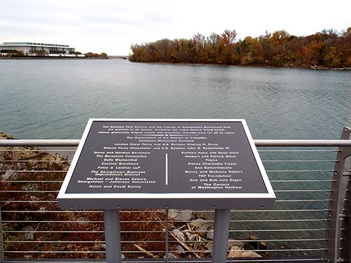 Friends of Georgetown - Waterfront Park - Donor Sign