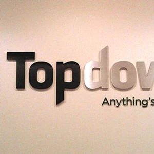 Top Down Systems Lobby Sign