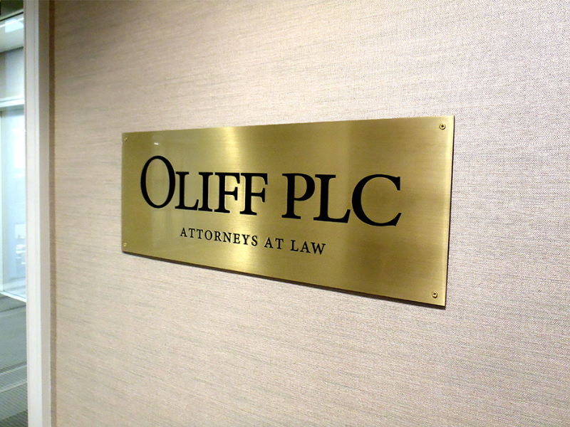 Gold Dimensional Plaque