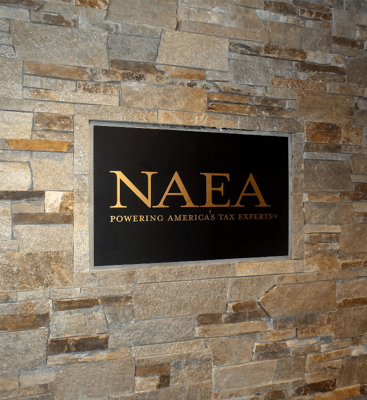 NAEA Aluminum Plaque with Bronze Letters