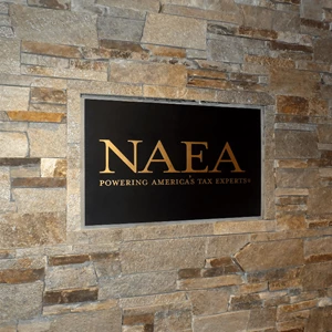 NAEA Aluminum Plaque with Bronze Letters