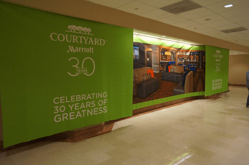 Marriott Courtyard - Then & Now Installation