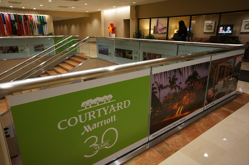 Marriott Courtyard - Then & Now Installation