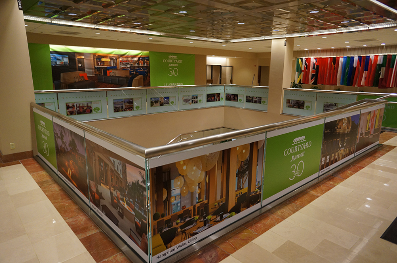 Marriott Courtyard - Then & Now Installation