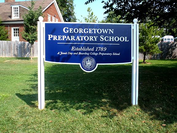 Georgetown Prep Post & Panel Sign