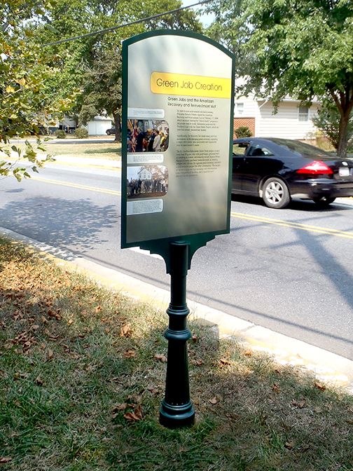 Town of Edmonston Custom Post & Panel Sign