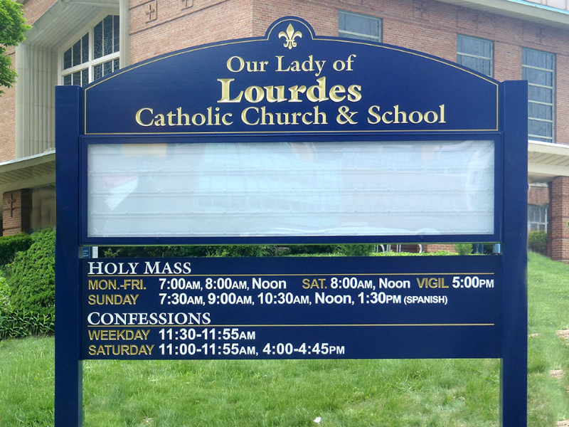 Our Lady of Lourdes Post & Panel