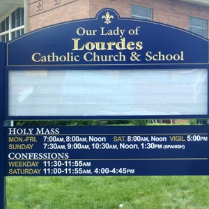 Our Lady of Lourdes Post & Panel