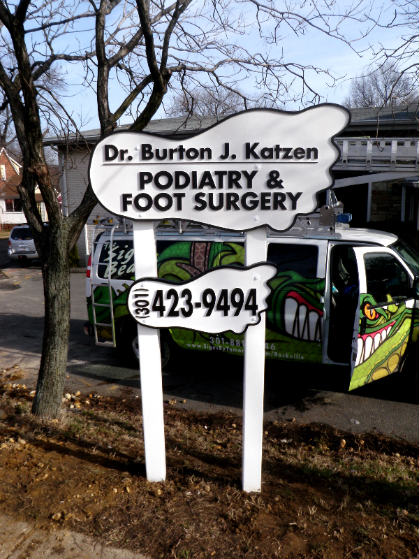 Routed Outdoor Post & Panel Sign