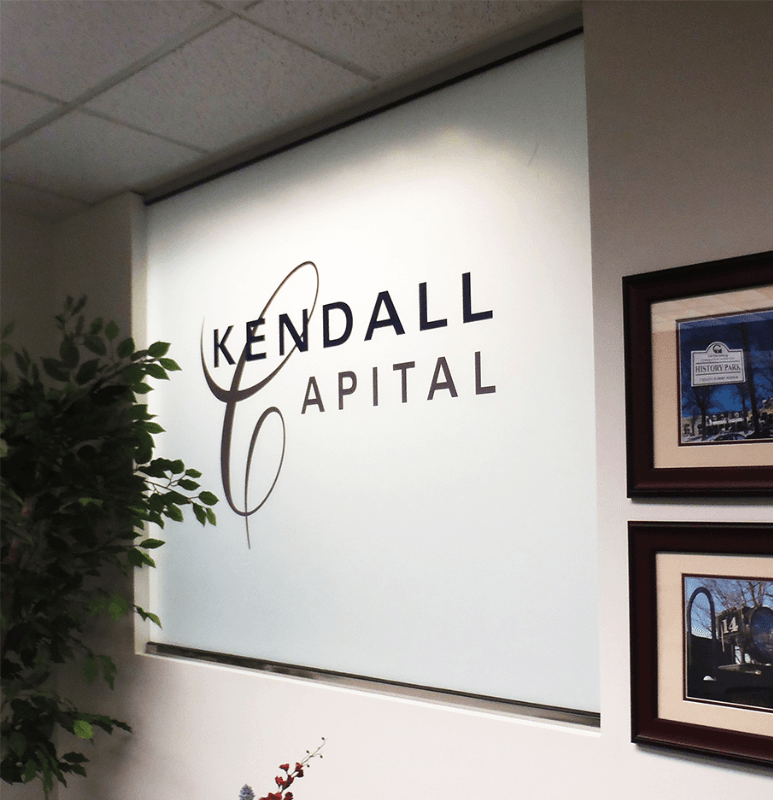 Kendall Capital lobby signage