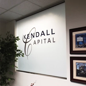 Kendall Capital lobby signage