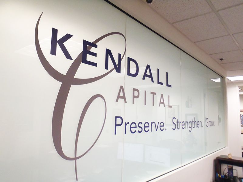 Kendall Capital lobby signage