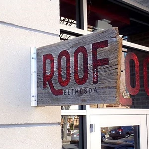 Roof Bethesda Restaurant Signage