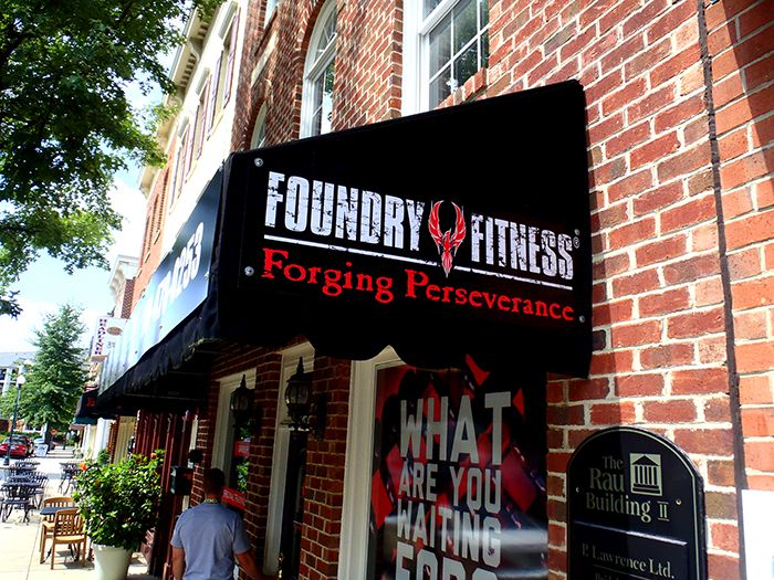 Foundry Fitness - Kentlands Awning Lettering
