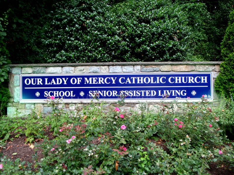 School identification signage