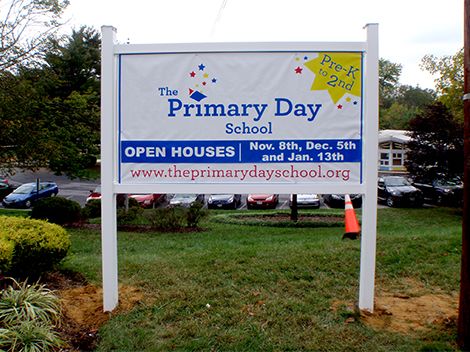 School Post & Panel Sign