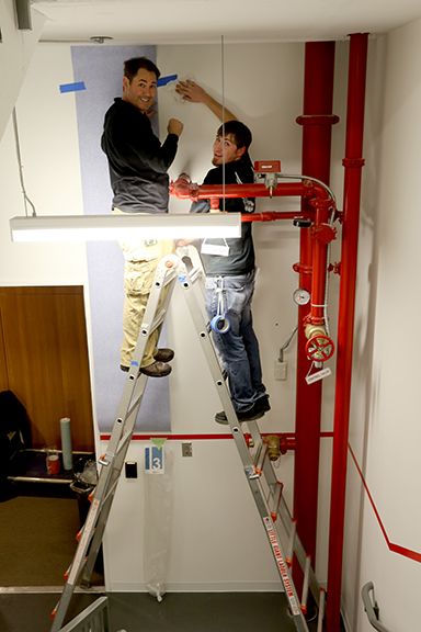 Stairwell Signage - Hitt Contracting