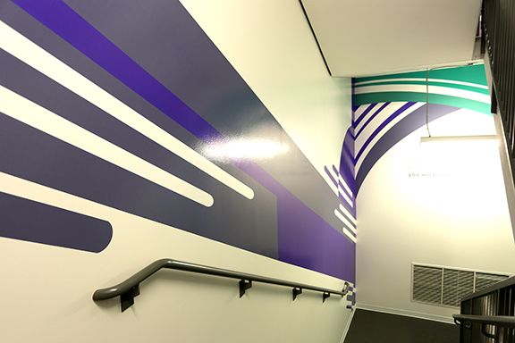 Stairwell Signage - Hitt Contracting