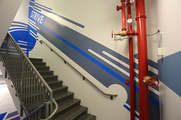 Stairwell Signage - Hitt Contracting