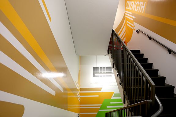Stairwell Signage - Hitt Contracting