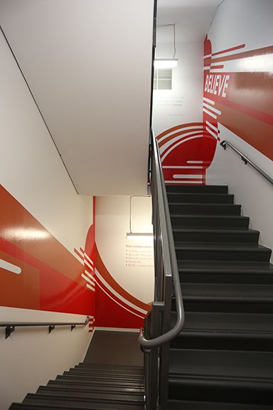 Stairwell Signage - Hitt Contracting
