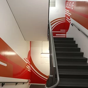 Stairwell Signage - Hitt Contracting