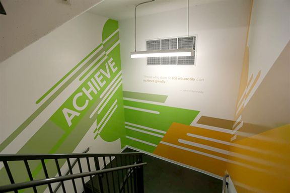 Stairwell Signage - Hitt Contracting