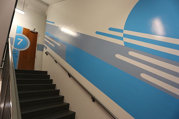 Stairwell Signage - Hitt Contracting