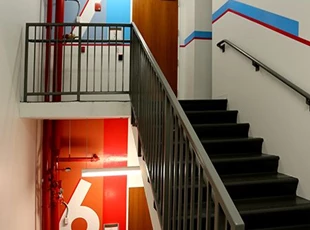 Stairwell Signage - Hitt Contracting