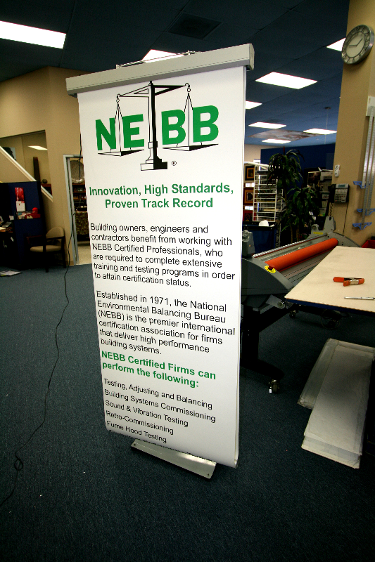 Scrolling Banner Stand