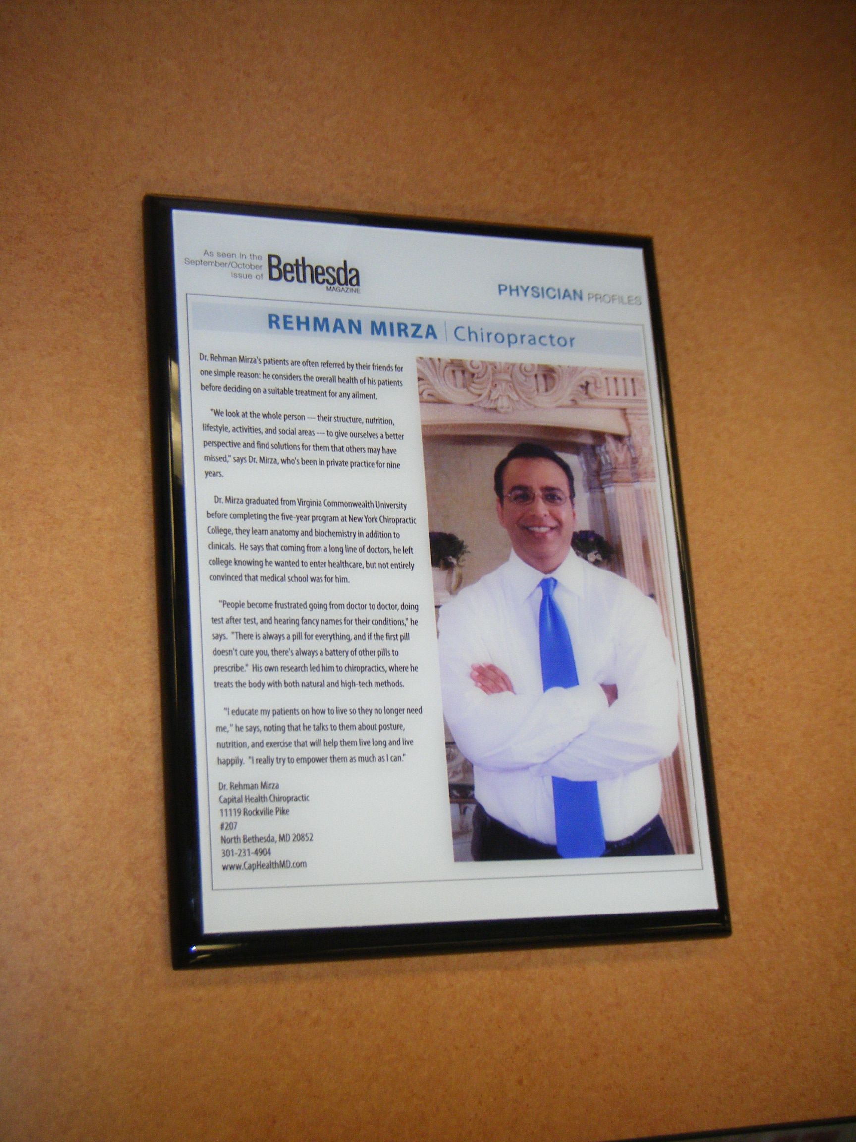 custom print plaque of article