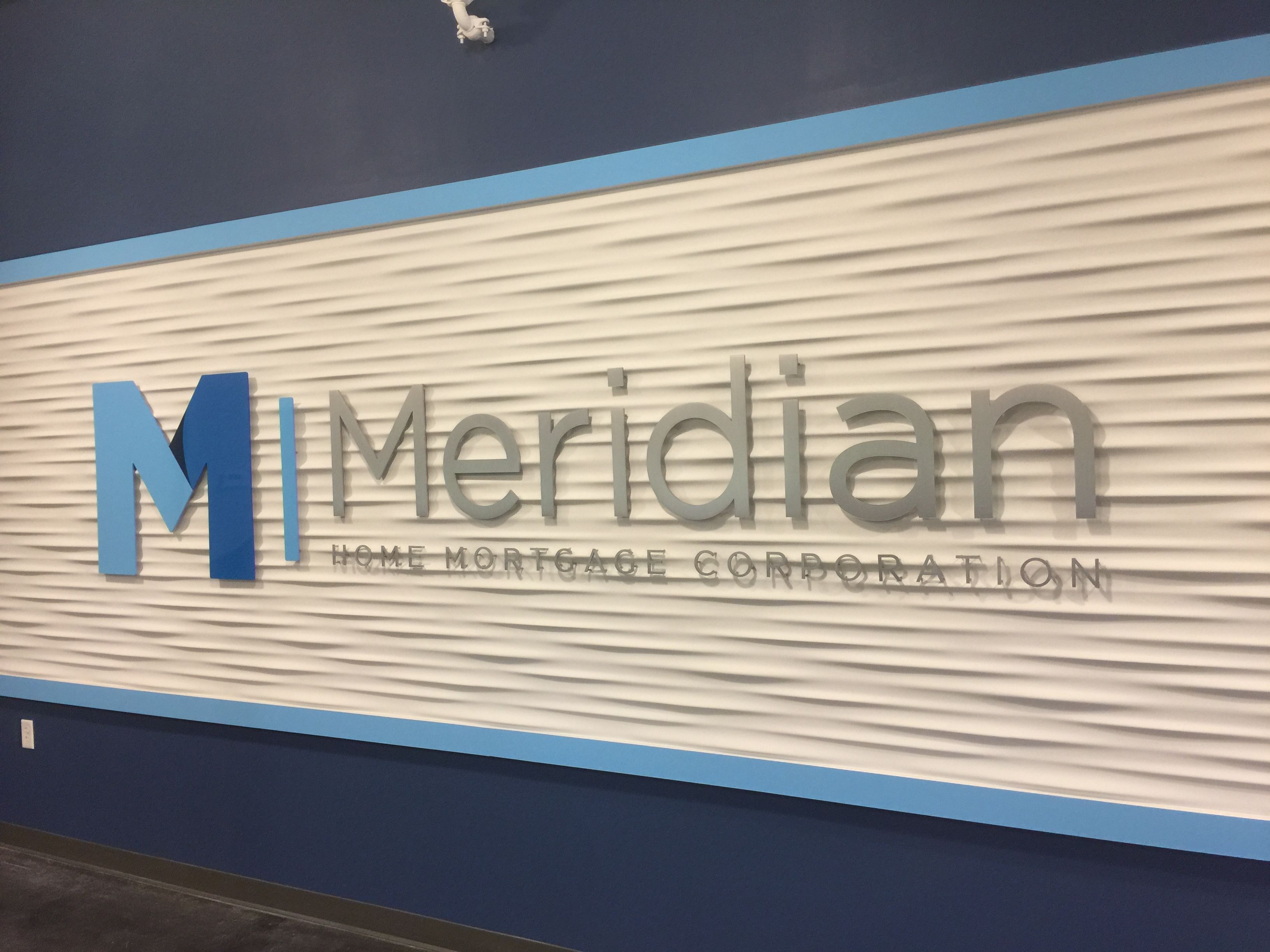 3d logo lobby sign custom print and mounted