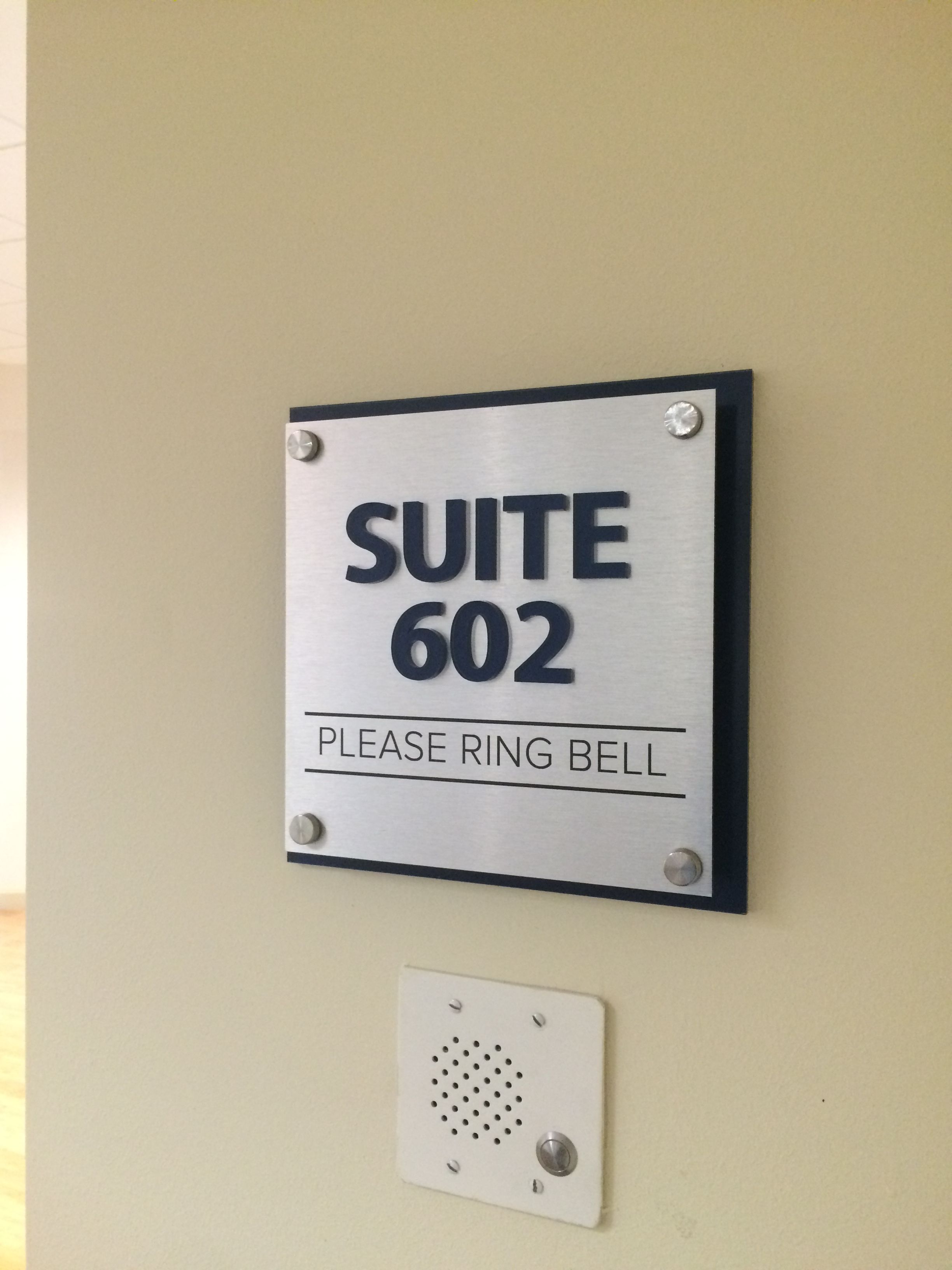 suite sign directional wayfinding sign