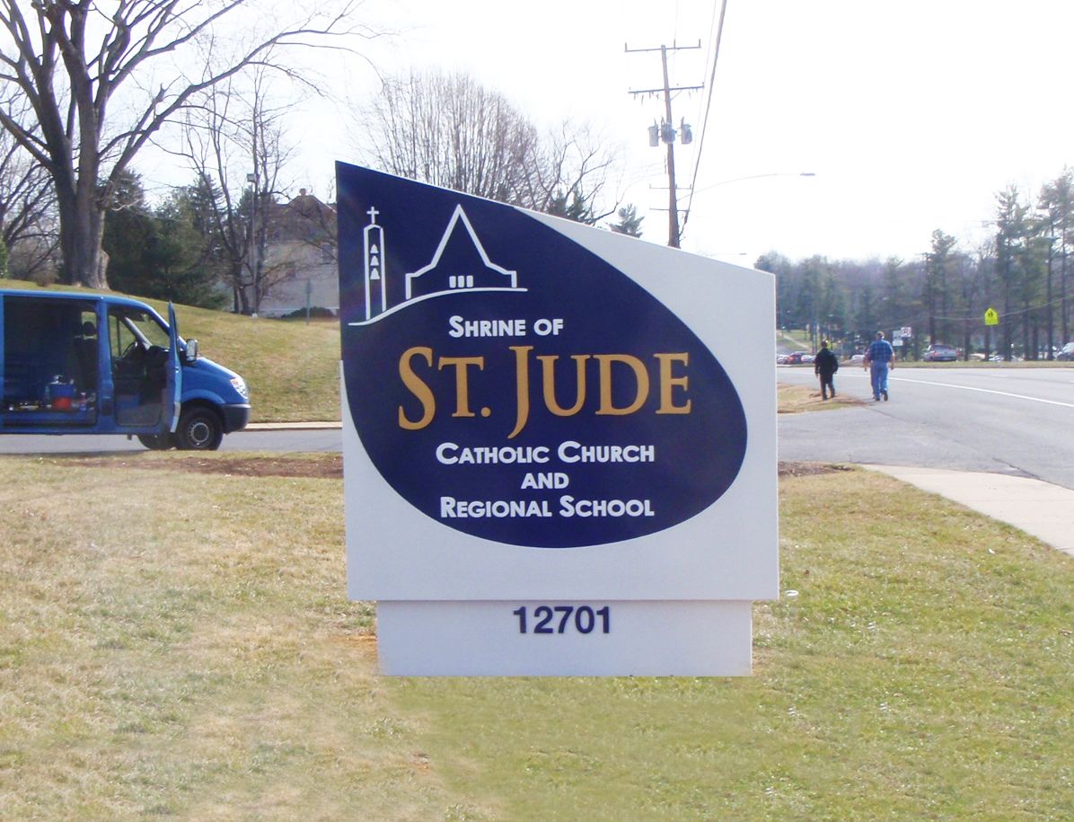 custom church monument sign