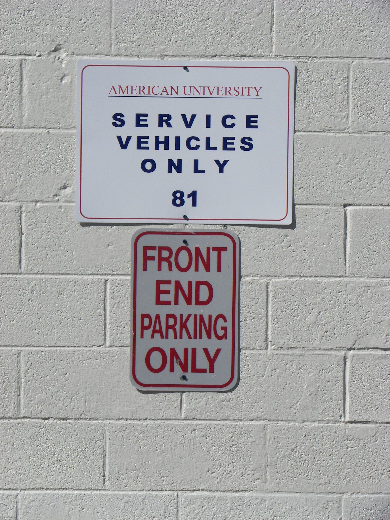 reflective metal sign parking sign