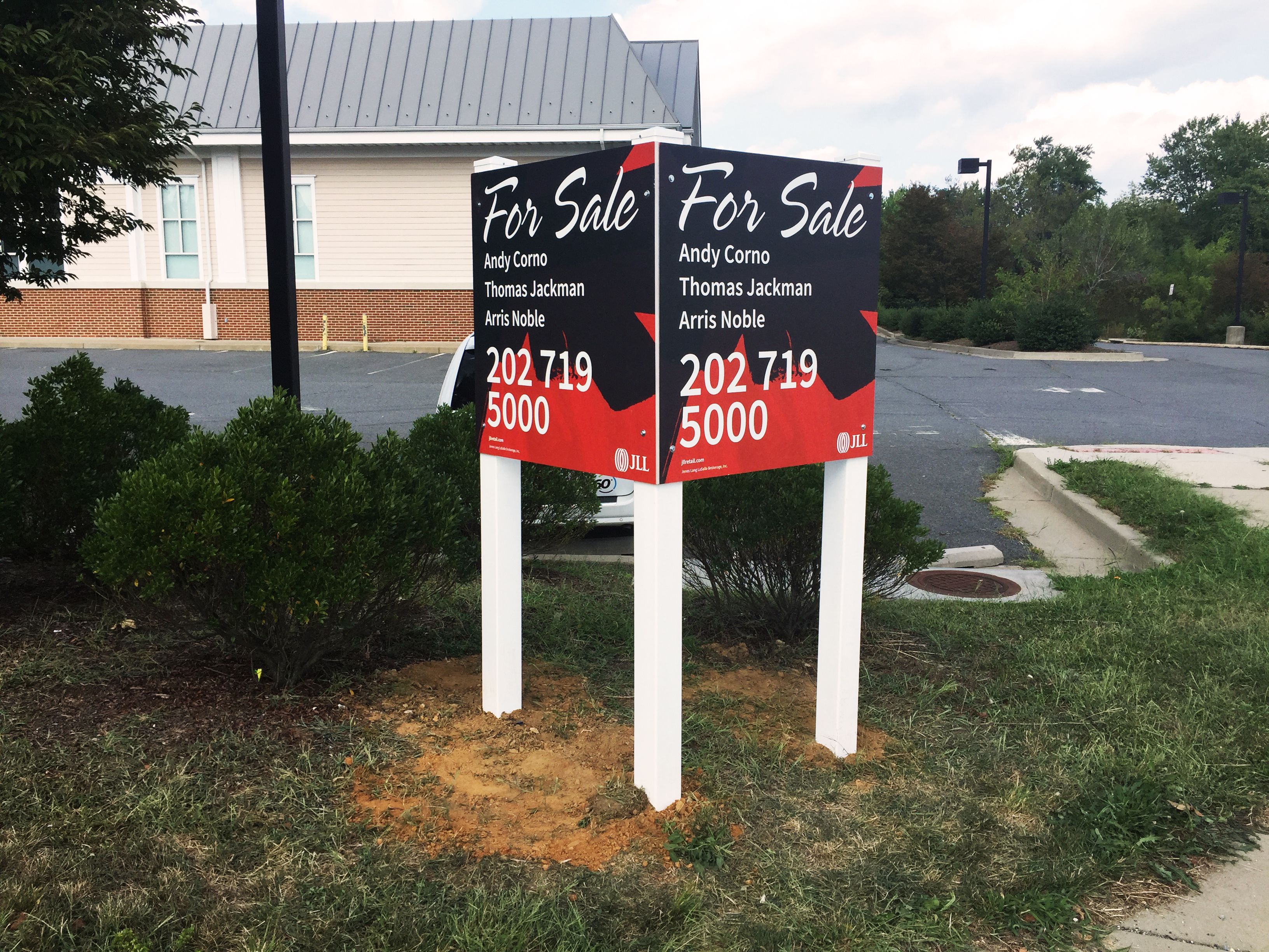 double sided post and panel custom printed real estate signs