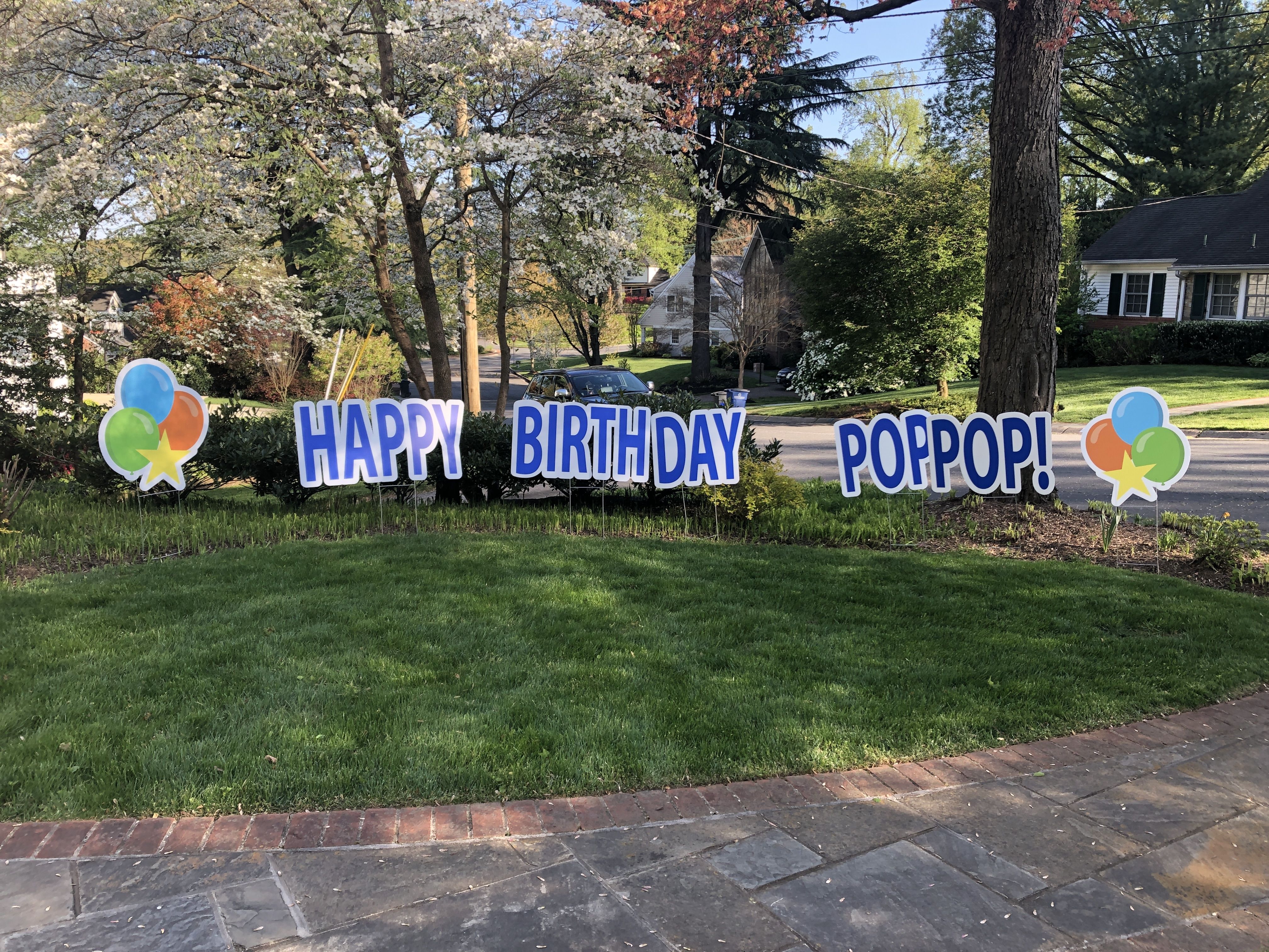 personalized custom birthday yard sign lawn sign