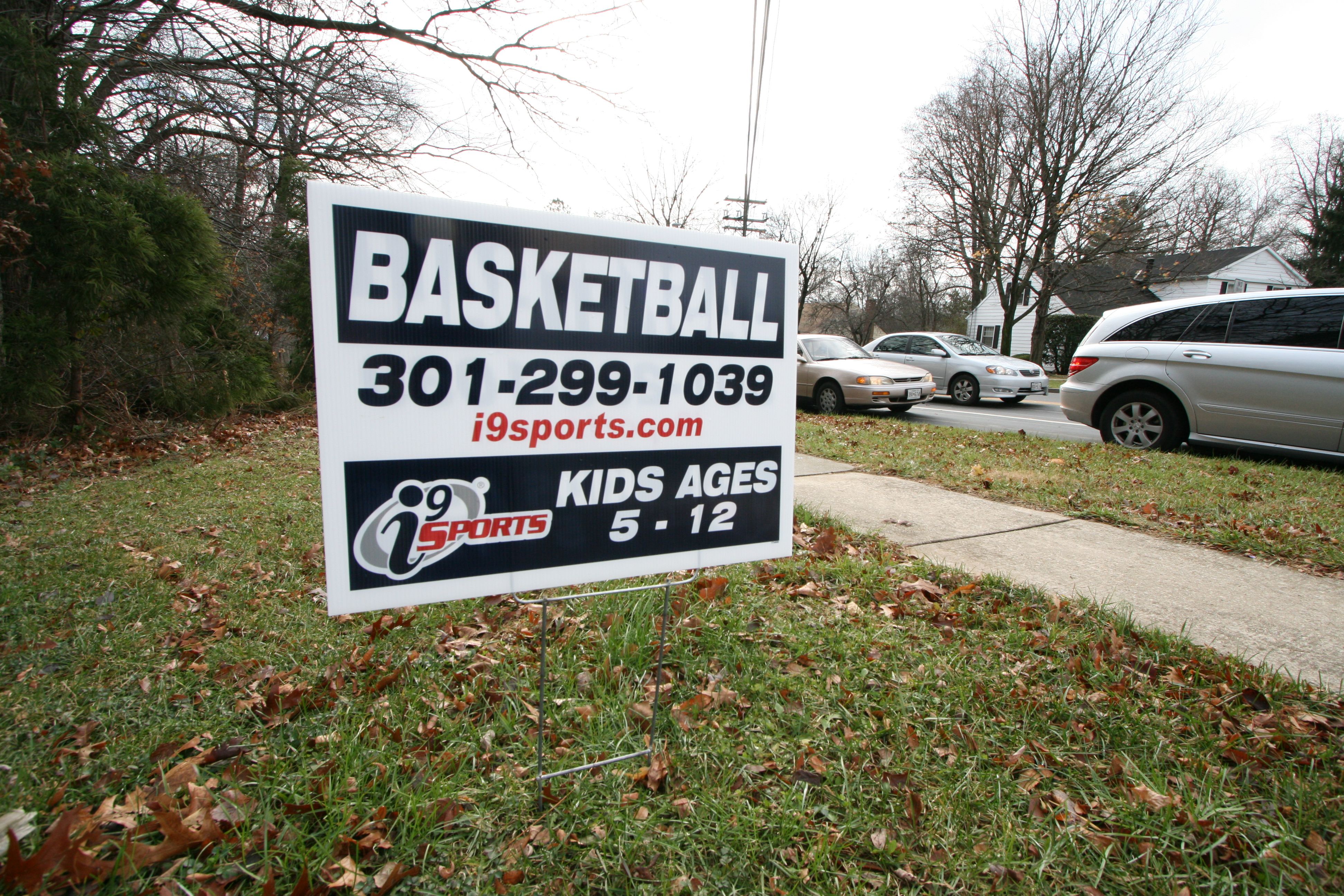 custom printed yard sign lawn sign with stake