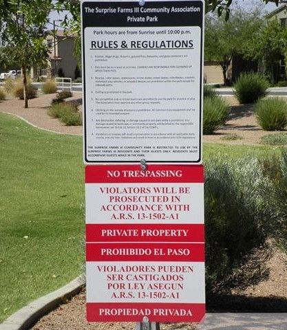 rules and regulations metal park signs warning and safety signs