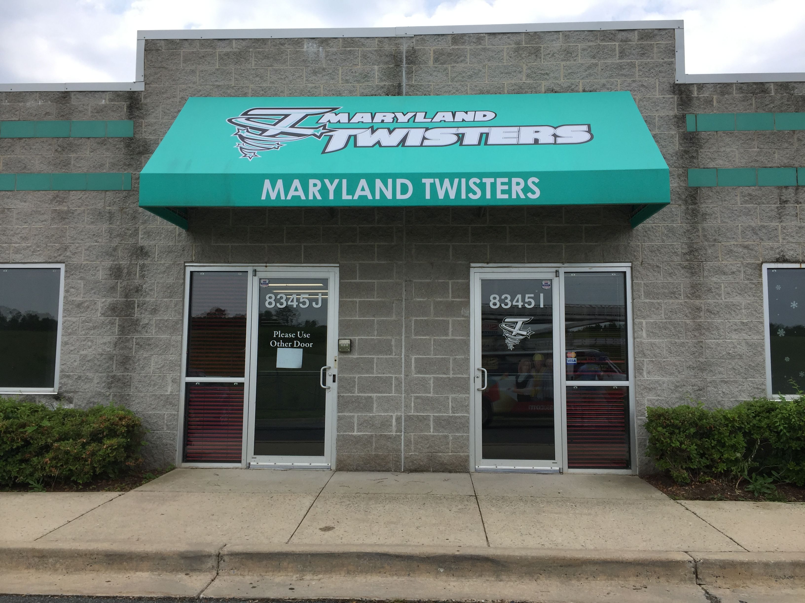 custom printed logo on awning