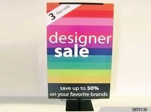 point of purchase table top desk sale sign