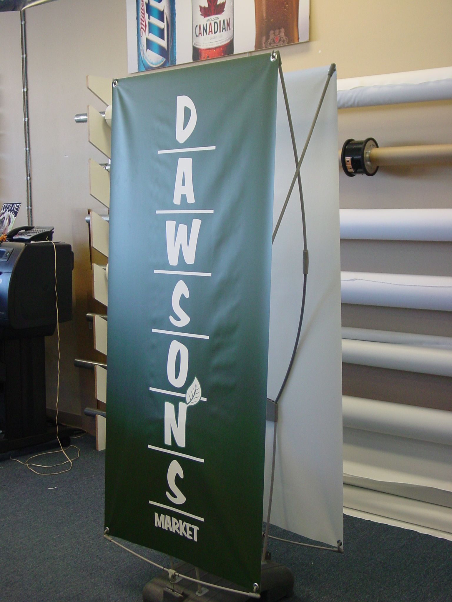 double sided banner stand custom print