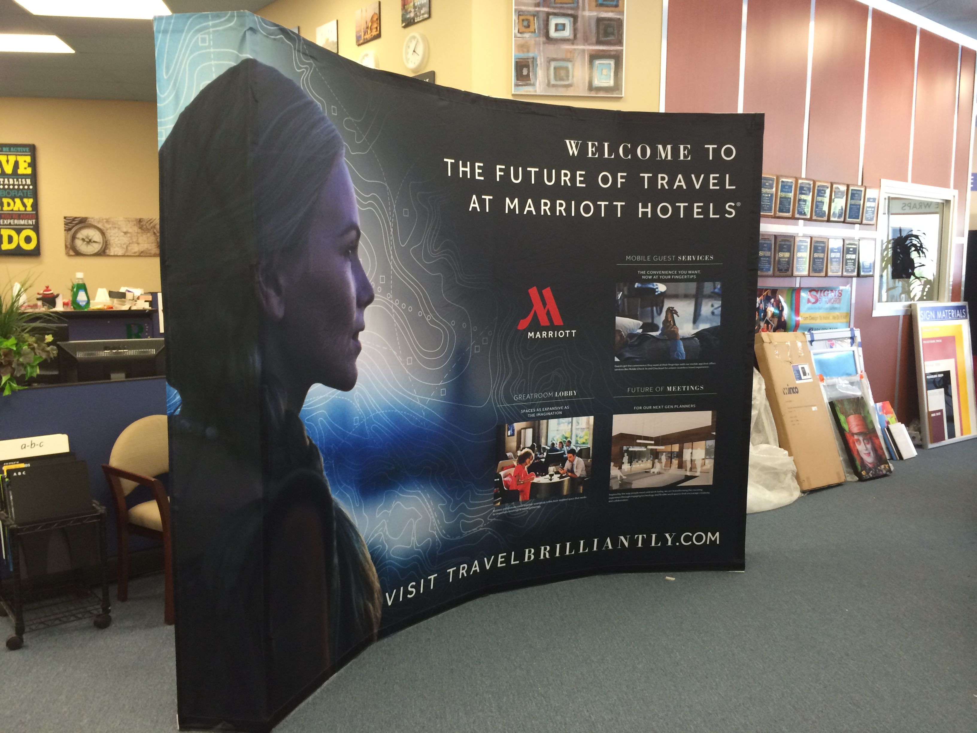 custom printed dye sublimated pop up banner stand