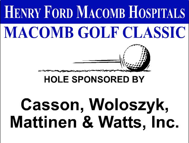 Example of a simple Hole Sponsor Sign