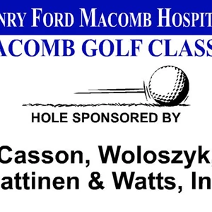 Example of a simple Hole Sponsor Sign