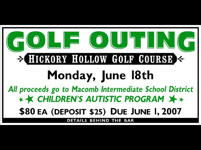 Banner to announce  your Outing