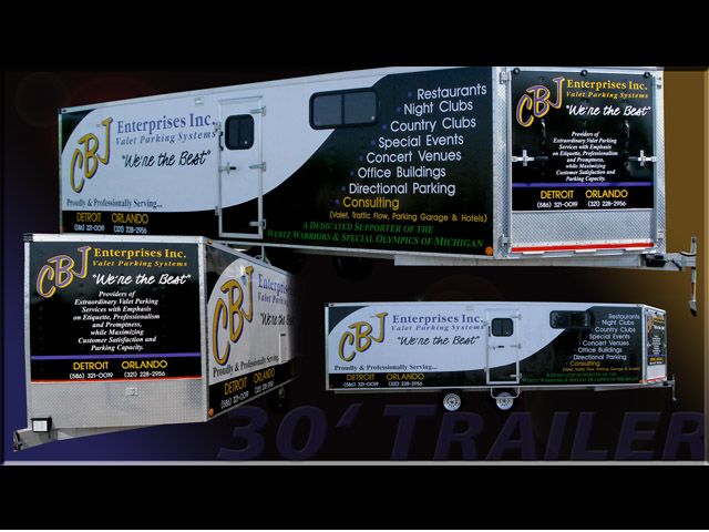 30 Ft Trailer for Valet