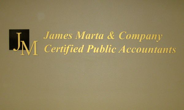 James Marta & Company Dimensional Lettering