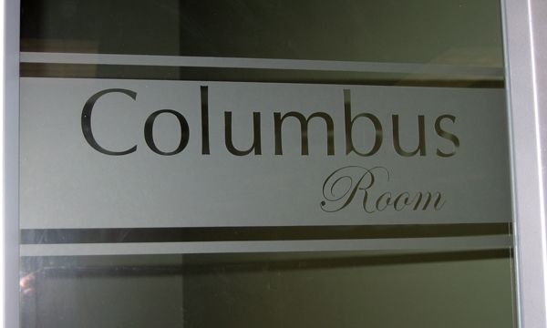 GEI Consultants Dusted Crystal Window Lettering